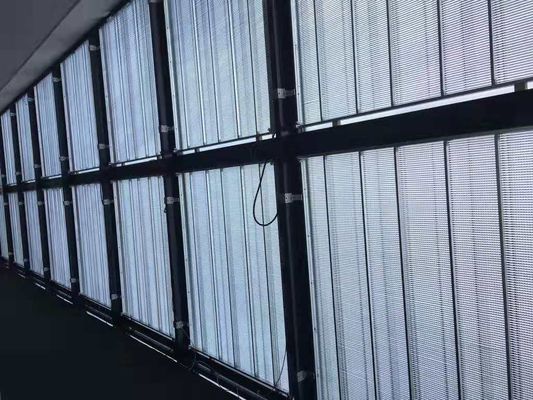 LED 디스플레이 화면 센즈헨 공장을 광고하는 P10.4 알루미늄 국무 투명한 주도하는 비디오 화면 안경